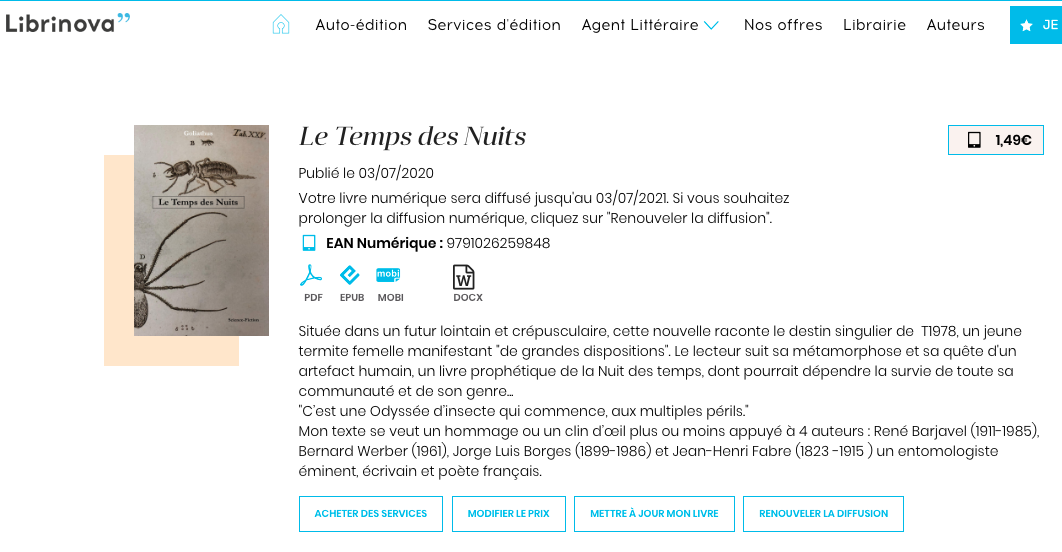 Mon tout premier Ebook à compte d'auteur